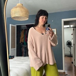 Free People off the shoulder knit sweater